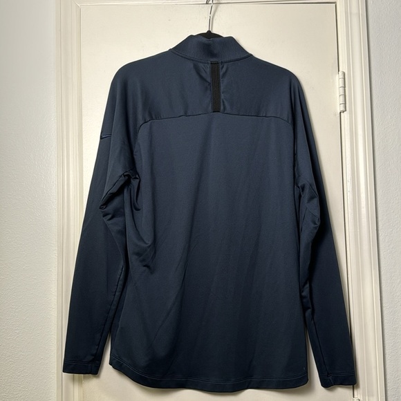 Navy Nike Dri-Fit 1/2 Zip Golf Long Sleeve Pullover Size Large - Picture 6 of 8